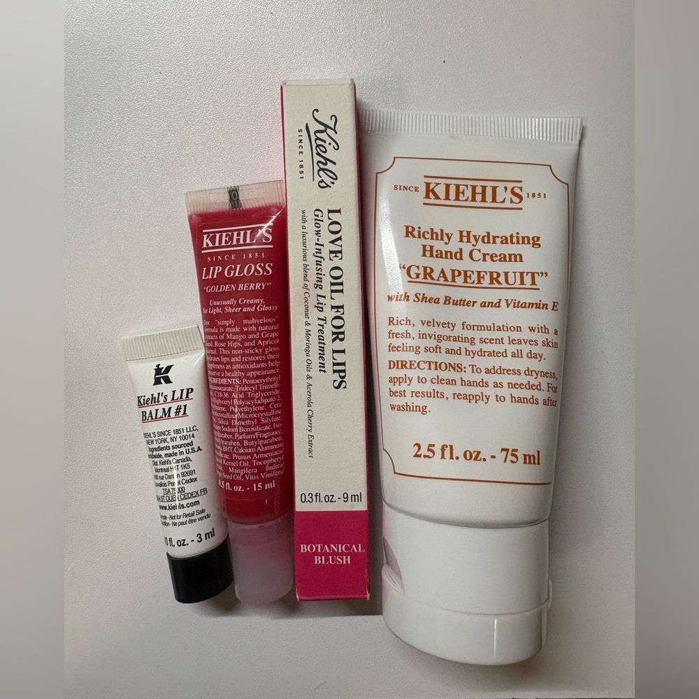 3 Kiehl's Lip + hand cream